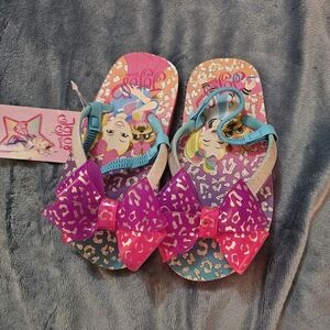 JoJo Siwa Kids Sandals with Pink and Purple Bow Nwt 9/10
